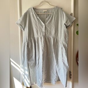 Poetry Blue Gingham Dress